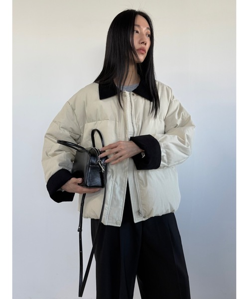 Didot showroom ワークジャケットダウン　ベージュ　コーデュロイ Didot showroom ワークジャケットダウンベージュコーデュロイ