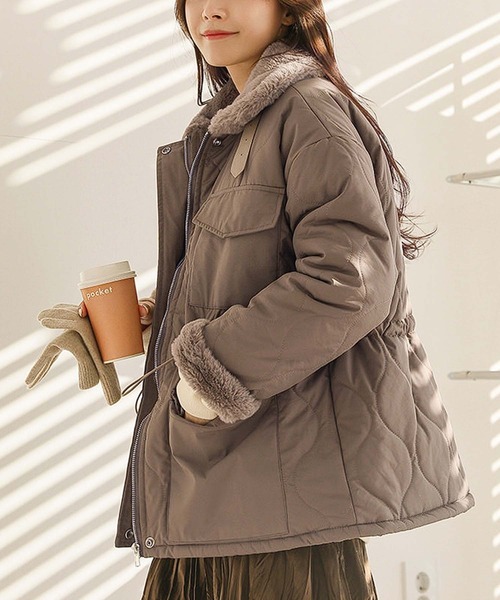 Doula Doula（ドゥーラドゥーラ）の「裏ボアキルティングドロスト