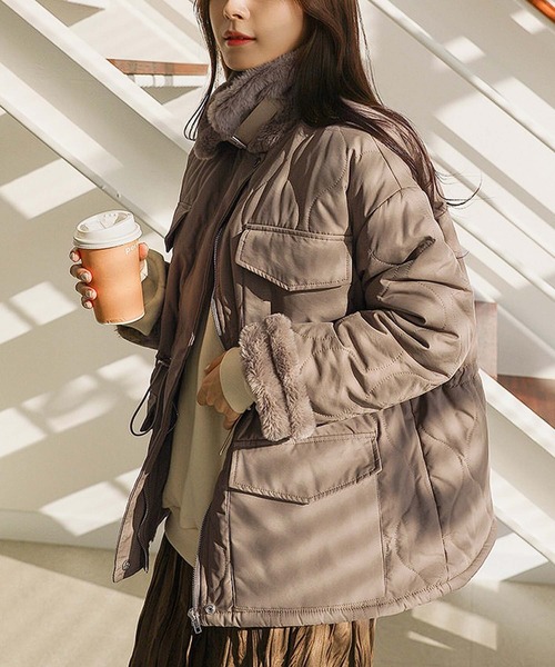 Doula Doula（ドゥーラドゥーラ）の「裏ボアキルティングドロスト