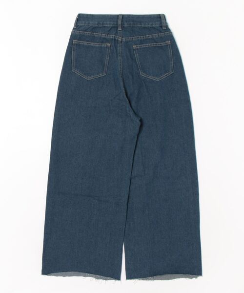 urge:(アージコロン )の「【URGE:】フレア デニム ハイウエスト プリーツ パンツ(デニムパンツ・レディース・ブルー・SMALL/MEDIUM/LARGE/X-LARGE)」の2枚目の写真