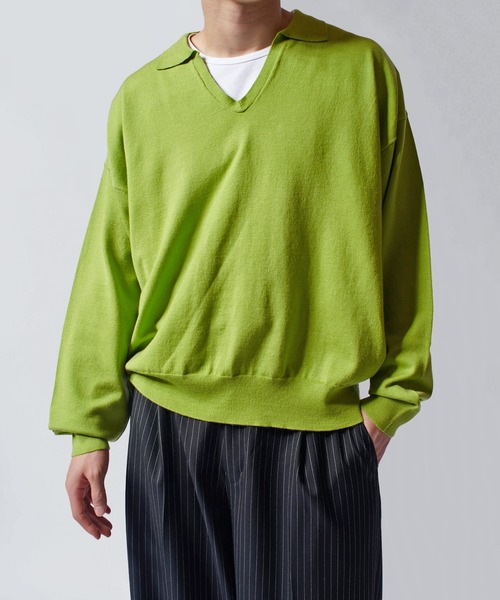 【2025年度ＳＳ　新品　未使用タグ付き】 Luis 透かし編みニットポロ Lui's セーター ニット 透かし編みニットポロ メンズ : ZOZOTOWN