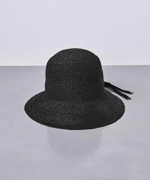 UNITED ARROWS(ユナイテッドアローズ)の「RFA リボン ハット UV(ハット・レディース・ブラウン/ブラック/ナチュラル・FREE)」の6枚目の写真