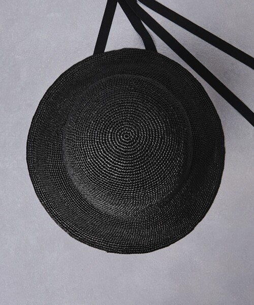 UNITED ARROWS(ユナイテッドアローズ)の「RFA リボン ハット UV(ハット・レディース・ブラウン/ブラック/ナチュラル・FREE)」の8枚目の写真