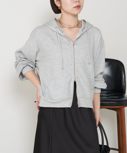 ラメ裏毛パーカー（Tシャツ/カットソー）｜Jena espace merveilleux（ジェナ エスパスメルヴェイユ）