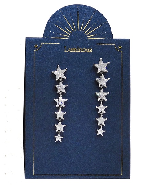 Zoule(ゾーラ)の「Zoule ゾーラ:Luminousシリーズ ルミナス range star スター 星 ピアス(ピアス(両耳用)・レディース・ゴールド/シルバー・FREE)」の11枚目の写真
