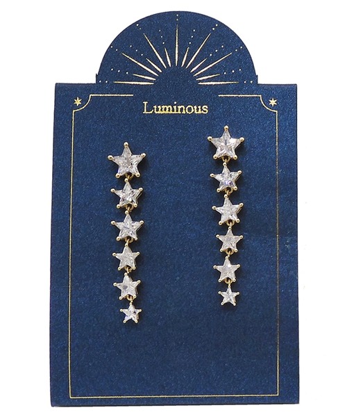 Zoule(ゾーラ)の「Zoule ゾーラ:Luminousシリーズ ルミナス range star スター 星 ピアス(ピアス(両耳用)・レディース・ゴールド/シルバー・FREE)」の3枚目の写真