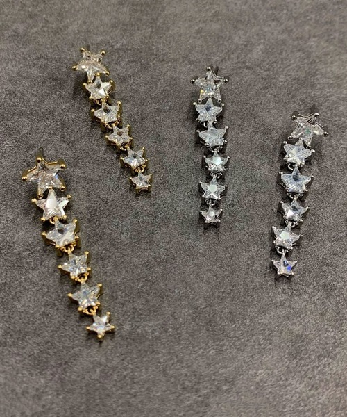 Zoule(ゾーラ)の「Zoule ゾーラ:Luminousシリーズ ルミナス range star スター 星 ピアス(ピアス(両耳用)・レディース・ゴールド/シルバー・FREE)」の8枚目の写真