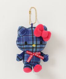 Hello Kitty タータンチェック ハート キーホルダー マスコット 新品 ハローキティ 50周年 アニバーサリーマスコット タータン