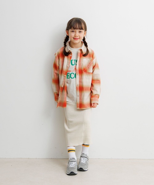 BAYFLOW（ベイフロー）の「[肌ざわり抜群!]ヴィンテージライクアソートシャツ(KIDS)（シャツ/ブラウス・キッズ・その他/ブルー/レッド・110cm/130cm/140cm/150cm/120cm）」の9枚目の写真