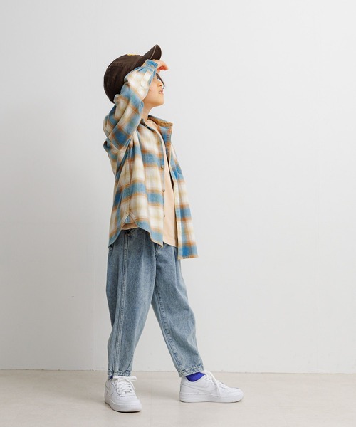 BAYFLOW（ベイフロー）の「[肌ざわり抜群!]ヴィンテージライクアソートシャツ(KIDS)（シャツ/ブラウス・キッズ・その他/ブルー/レッド・110cm/130cm/140cm/150cm/120cm）」の16枚目の写真