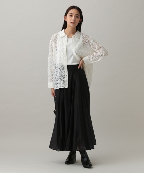 セール】MATINEE LINE/選べる着丈レースシャツ/288895（シャツ