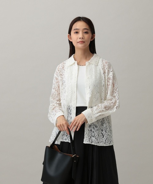 セール】MATINEE LINE/選べる着丈レースシャツ/288895（シャツ