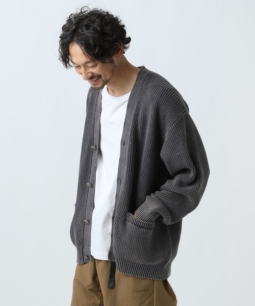 BAYFLOW（ベイフロー）の「フェードニットカーディガン（カーディガン/ボレロ・メンズ・チャコール/ブルー/ベージュ・MEDIUM/LARGE）」の2枚目の写真