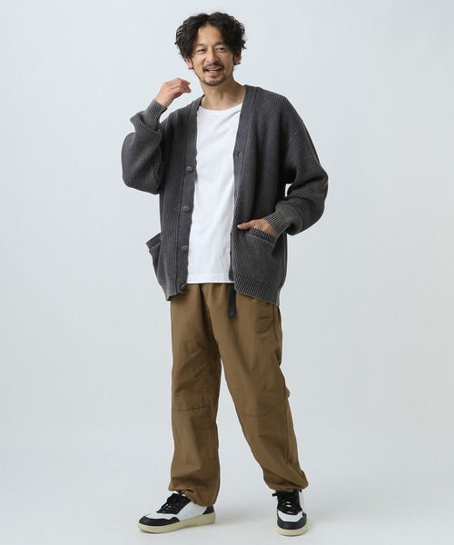 BAYFLOW（ベイフロー）の「フェードニットカーディガン（カーディガン/ボレロ・メンズ・チャコール/ブルー/ベージュ・MEDIUM/LARGE）」の4枚目の写真