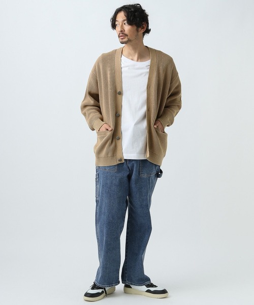 BAYFLOW（ベイフロー）の「フェードニットカーディガン（カーディガン/ボレロ・メンズ・チャコール/ブルー/ベージュ・MEDIUM/LARGE）」の5枚目の写真