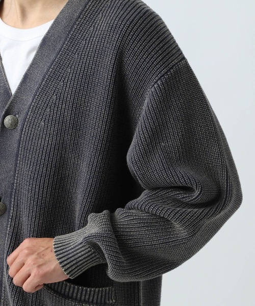 BAYFLOW（ベイフロー）の「フェードニットカーディガン（カーディガン/ボレロ・メンズ・チャコール/ブルー/ベージュ・MEDIUM/LARGE）」の12枚目の写真