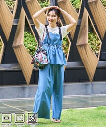 セットアップ キャミソール ワイドパンツ ワイド・ルーズ」に