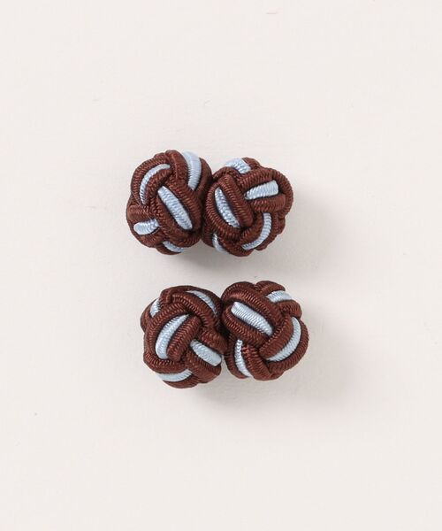 TAKA-Q（タカキュー）の「タカキュー ゴム カフス（カフリンクス・メンズ・ブルー/サックスブルー/ネイビー/ブラック/ホワイト×ブラック/ダークウッド・FREE）」の4枚目の写真