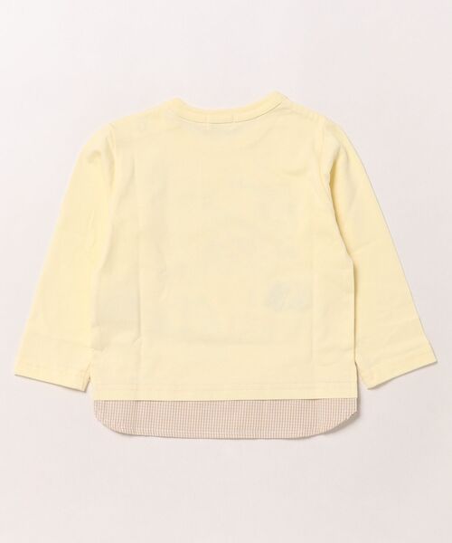 KP BOY（ケーピーボーイ）の「WORKINGCARSプリント長袖Tシャツ(80-120)（Tシャツ/カットソー・キッズ・クリーム/杢グレー・80ｃｍ/90cm/110cm/100cm/120cm）」の3枚目の写真