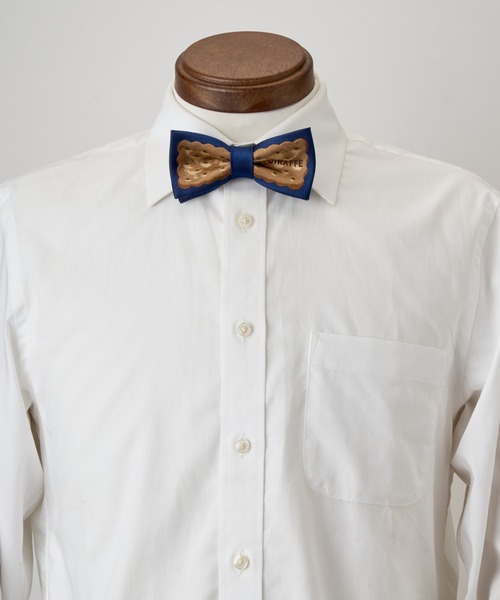 giraffe(ジラフ)の「TREATMEボウタイ(ビスケット)NAVY(蝶ネクタイ・メンズ・ネイビー・FREE)」の3枚目の写真