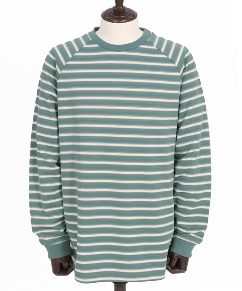 mlt5075-ボーダースピンドルカットソー（Tシャツ/カットソー