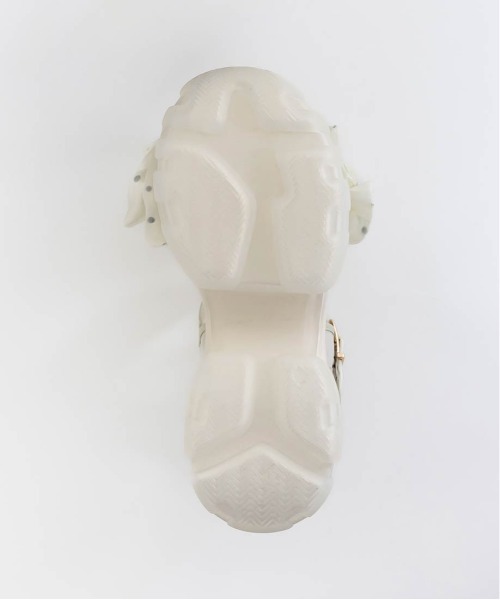 キティ RANDA ボリュームフリルスポーツサンダル アイボリー Mサイズ RANDA サンダル ボリュームフリルスポーツサンダル レディース