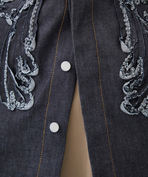 TAAKK（ターク）の「【TAAKK/ターク】DENIM SHIRTS/デニムシャツ（シャツ/ブラウス・レディース・ブラック/ダークインディゴブルー・1/2）」の13枚目の写真