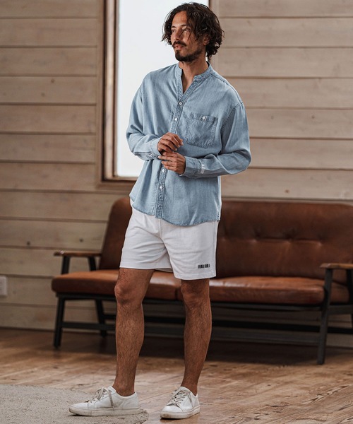 felkod（フィルコッド）の「ms6008- Chambray Band collar Long Sleeve Shirts バンドカラーシャツ（シャツ/ブラウス・メンズ・ライトブルー/インディゴブルー・S/L/M）」の12枚目の写真