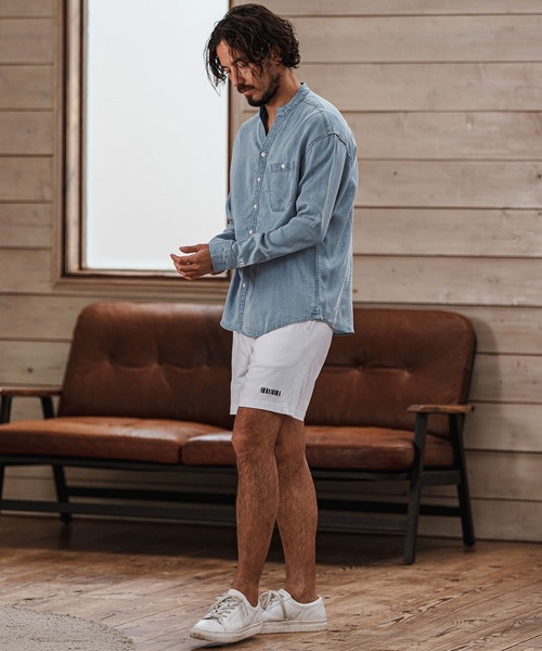 felkod（フィルコッド）の「ms6008- Chambray Band collar Long Sleeve Shirts バンドカラーシャツ（シャツ/ブラウス・メンズ・ライトブルー/インディゴブルー・S/L/M）」の14枚目の写真