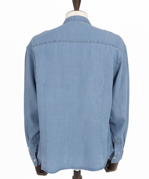 felkod（フィルコッド）の「ms6008- Chambray Band collar Long Sleeve Shirts バンドカラーシャツ（シャツ/ブラウス・メンズ・ライトブルー/インディゴブルー・S/L/M）」の18枚目の写真