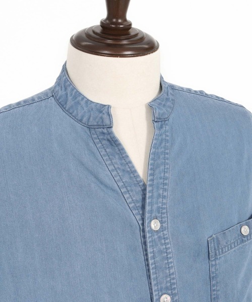 felkod（フィルコッド）の「ms6008- Chambray Band collar Long Sleeve Shirts バンドカラーシャツ（シャツ/ブラウス・メンズ・ライトブルー/インディゴブルー・S/L/M）」の19枚目の写真