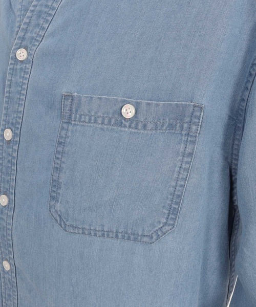 felkod（フィルコッド）の「ms6008- Chambray Band collar Long Sleeve Shirts バンドカラーシャツ（シャツ/ブラウス・メンズ・ライトブルー/インディゴブルー・S/L/M）」の21枚目の写真