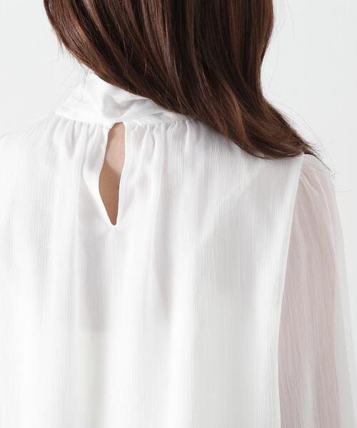 PROPORTION BODY DRESSING（プロポーションボディドレッシング）の「リボン付き楊柳ブラウス / 1215110309（シャツ/ブラウス・レディース・ベージュ/ライトグリーン/ホワイト・SMALL/MEDIUM）」の20枚目の写真