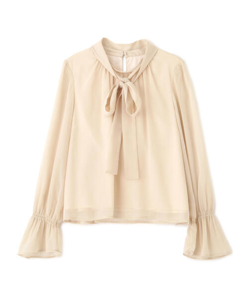 PROPORTION BODY DRESSING（プロポーションボディドレッシング）の「リボン付き楊柳ブラウス / 1215110309（シャツ/ブラウス・レディース・ベージュ/ライトグリーン/ホワイト・SMALL/MEDIUM）」の21枚目の写真