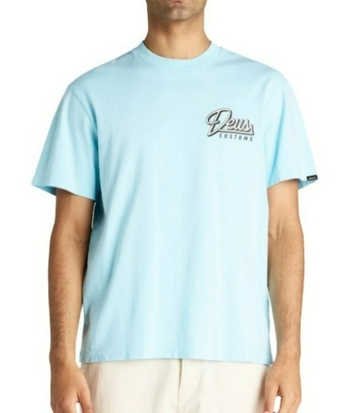 DEUS EX MACHINA（デウスエクスマキナ）の「【DEUS】Conduit Tee コンジットティー（Tシャツ/カットソー・メンズ・スカイブルー/ホワイト・X-LARGE/LARGE/MEDIUM）」の4枚目の写真