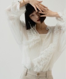 tulle design blouse