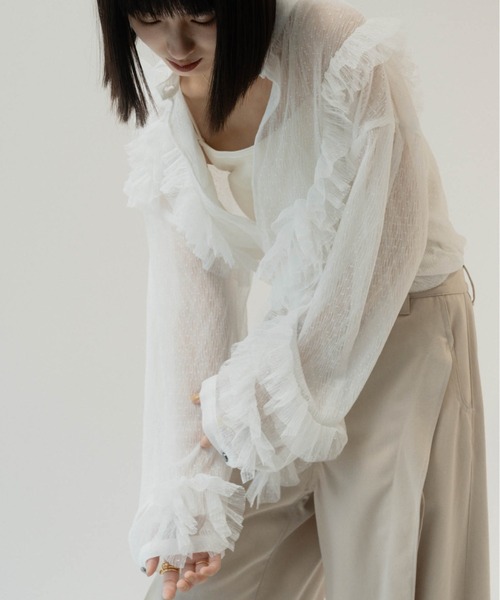 Knuth Marf（クヌースマーフ）の「tulle design blouse（シャツ