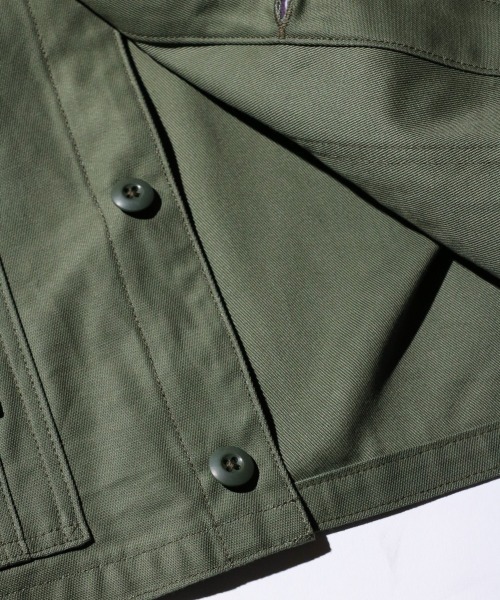 GUNG HO(ガンホー)の「GUNG HO / ガンホー THE EXPEDITION JACKET エクスペディションジャケット エンジニアジャケット ファティーグジャケット コットンバックサテン(ブルゾン・メンズ・オリーブ/ブラック・MEDIUM/LARGE/SMALL/X-LARGE)」の5枚目の写真