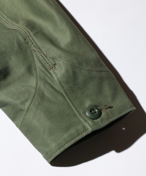 GUNG HO(ガンホー)の「GUNG HO / ガンホー THE EXPEDITION JACKET エクスペディションジャケット エンジニアジャケット ファティーグジャケット コットンバックサテン(ブルゾン・メンズ・オリーブ/ブラック・MEDIUM/LARGE/SMALL/X-LARGE)」の4枚目の写真