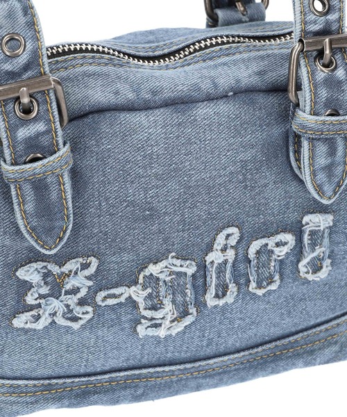 早い者勝ち X-girl FRAY PATCH LOGO DENIM HANDBAG ディテール◎ FRAY PATCH LOGO DENIM HANDBAG – calif（カリフ）公式サイト