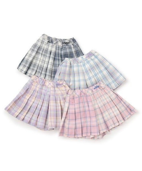 希少✨バーバリー　プリーツスカート キュロット M ブルーチェック　ホースロゴ Burberry キュロット◎ノバチェック バーバリーホース プリーツ