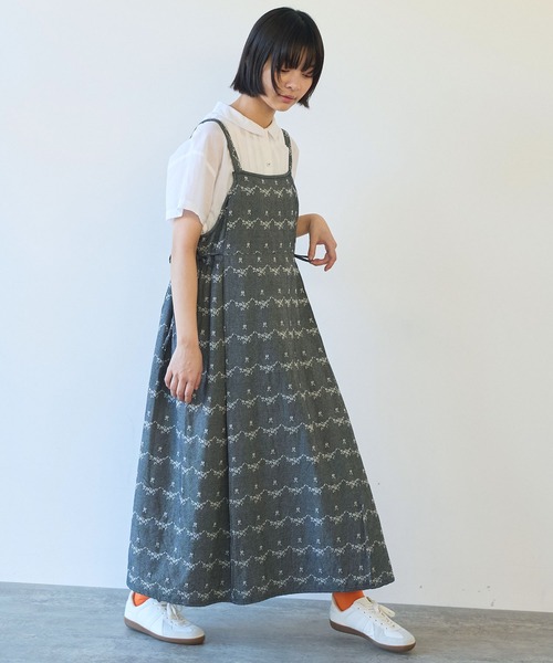 bulle de savon（ビュルデサボン）の「○デニム調 hana ジャカード