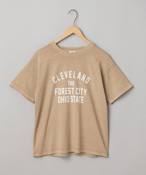 coen（コーエン）の「ピグメントロゴアソートコンパクトTシャツ（Tシャツ/カットソー・レディース・オフホワイト/ライトピンク/ダークグレー/ベージュ・M/L）」の9枚目の写真