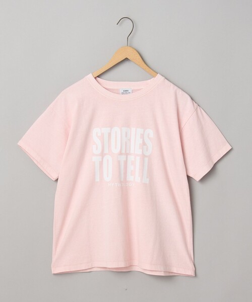 coen（コーエン）の「ピグメントロゴアソートコンパクトTシャツ（Tシャツ/カットソー・レディース・オフホワイト/ライトピンク/ダークグレー/ベージュ・M/L）」の7枚目の写真