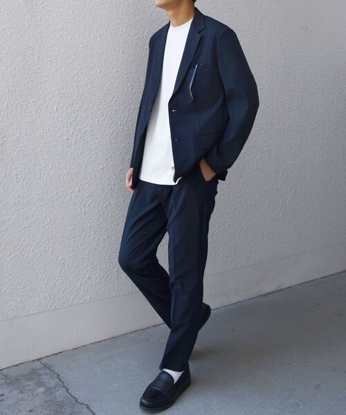 SHIPS any（シップス エニィ）の「SHIPS any:〈通気性/遮熱〉CALCULO サマー トロピカル セットアップ ジャケット & イージーパンツ◇（セットアップ・メンズ・ネイビー/チャコールグレー/ブラック・SMALL/MEDIUM/LARGE/X-LARGE）」の20枚目の写真