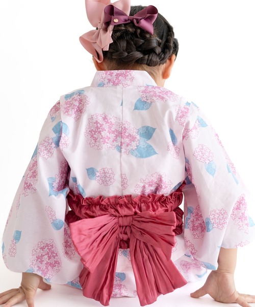 SKAPE（エスケープ）の「ｶﾞｰﾙｽﾞ2wayﾕｶﾀ（浴衣・キッズ・ブルー/ネイビー/ホワイト/ピンク・120cm/130cm/140cm/150cm）」の7枚目の写真