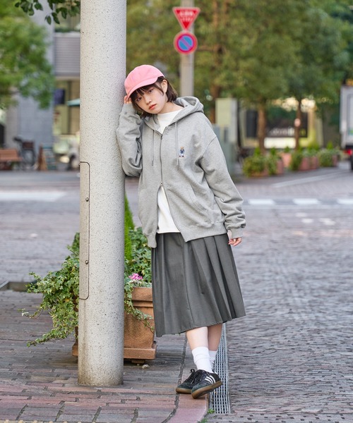 kutir（クティール）の「【kutir men × Teddy Bear】 ダブルジップショートパーカー（パーカー・メンズ・ネイビー/ブラック/杢グレー/レッド・LARGE/MEDIUM）」の7枚目の写真