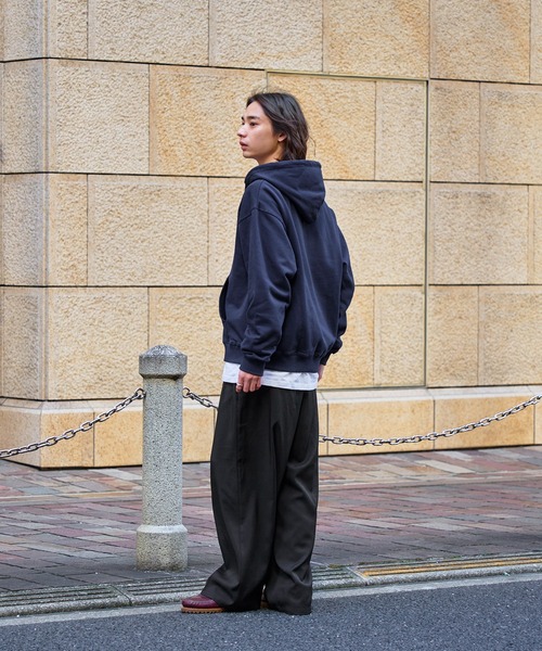 kutir（クティール）の「【kutir men × Teddy Bear】 ダブルジップショートパーカー（パーカー・メンズ・ネイビー/ブラック/杢グレー/レッド・LARGE/MEDIUM）」の14枚目の写真