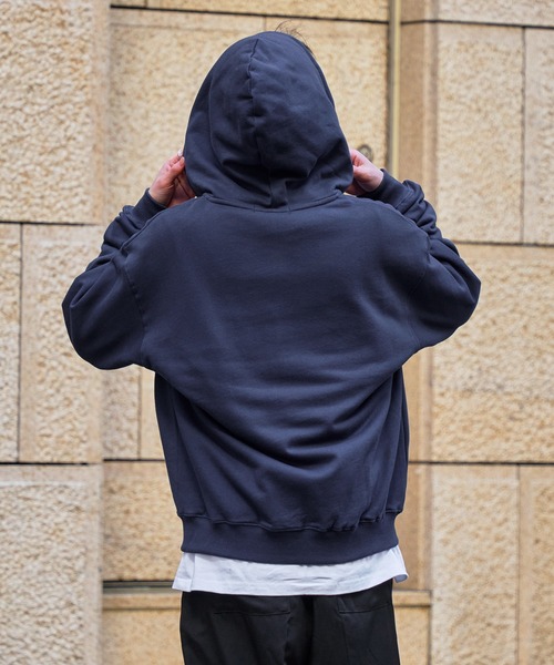 kutir（クティール）の「【kutir men × Teddy Bear】 ダブルジップショートパーカー（パーカー・メンズ・ネイビー/ブラック/杢グレー/レッド・LARGE/MEDIUM）」の22枚目の写真