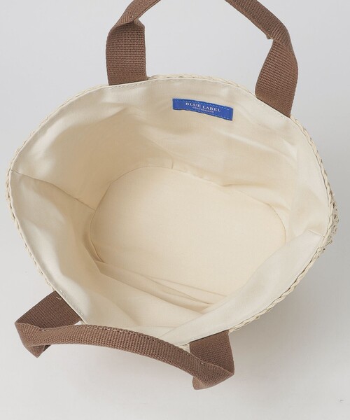 BLUE LABEL CRESTBRIDGE(ブルーレーベルクレストブリッジ)の「クリアPVC×ペーパートート(トートバッグ・レディース・ブラック/ホワイト・FREE)」の8枚目の写真